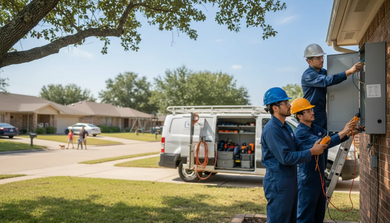 Certified electrician providing emergency electrical services in Persia, IA